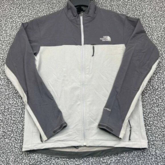 The North Face Jacket Men Large Gray‎ Full Zip Long Sleeve Adult Outdoor L - Picture 1 of 7